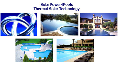 Solar panels for swimming pools