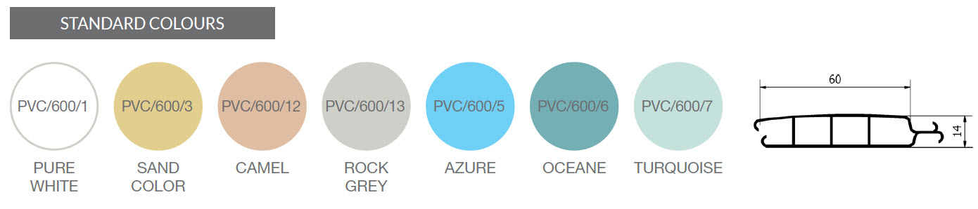 OpaquePVC Slat Colours