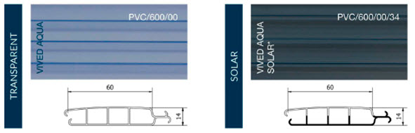 Classic PVC600 Solar Replacement slats 5m x 10m