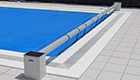 Solar powered  swimming pool rollers-making it easier to use